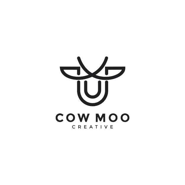 Cow leaf concept illustration