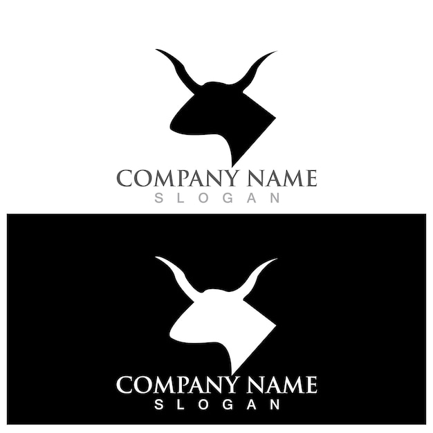 Cow Logo Template vector icon