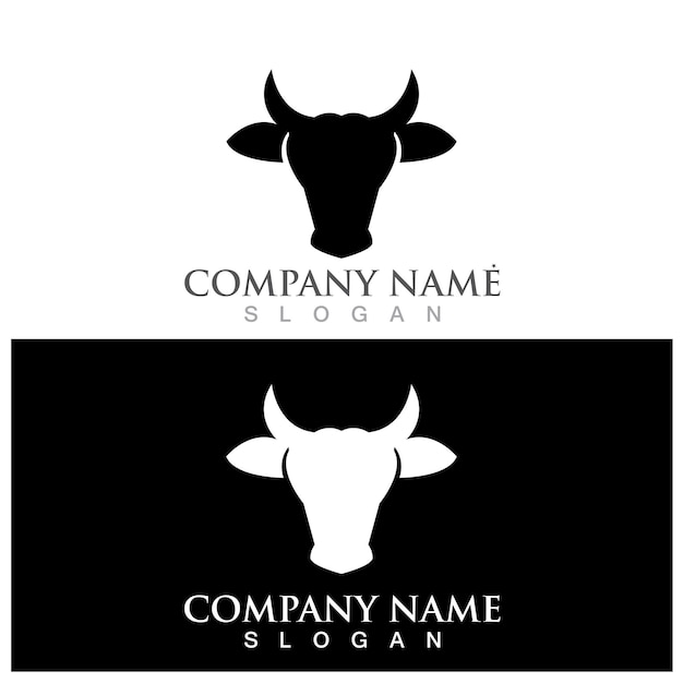 Cow Logo Template vector icon