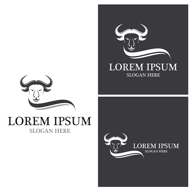 Cow Logo Template vector icon