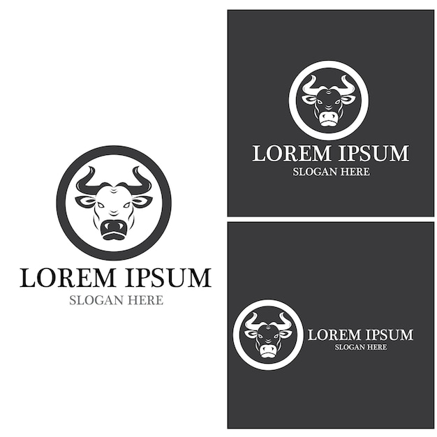 Cow Logo Template vector icon