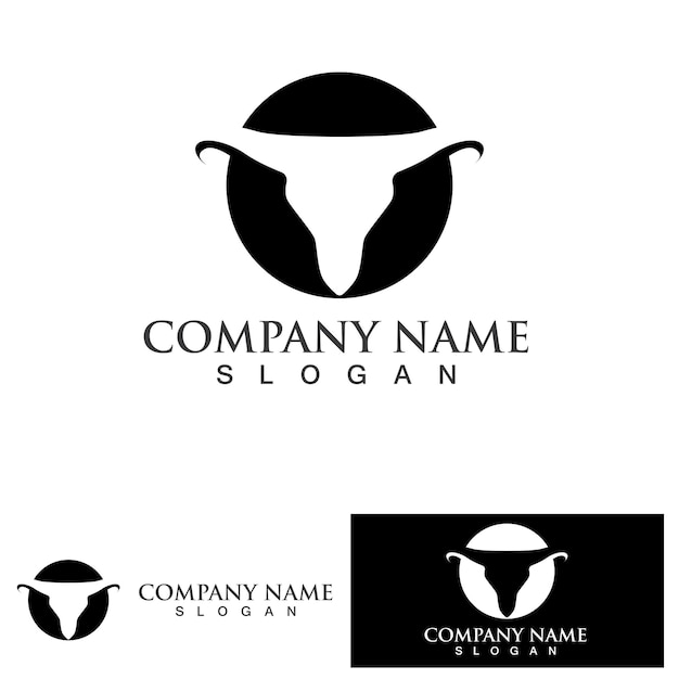 Cow Logo Template vector icon