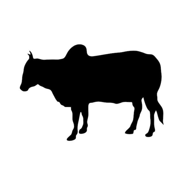 Силуэт коровы или векторный файл