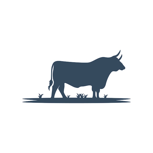 Vector cow silhouette