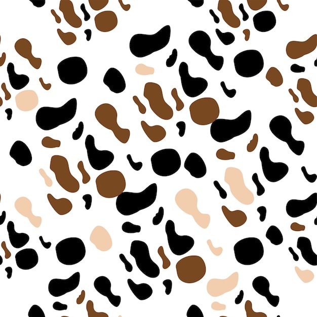 Cow spots seamless pattern Endless texture wallpaperprinting on fabric
