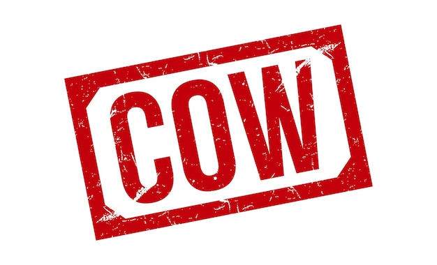cow stamp red rubber stamp on white background cow stamp sign cow stamp