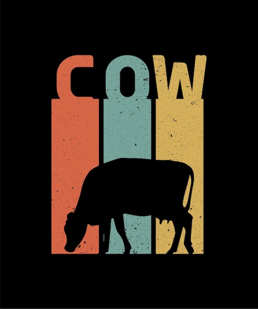 cow t shirt design for farm lover