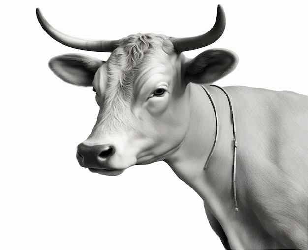 cow vector cow horns animals farm
