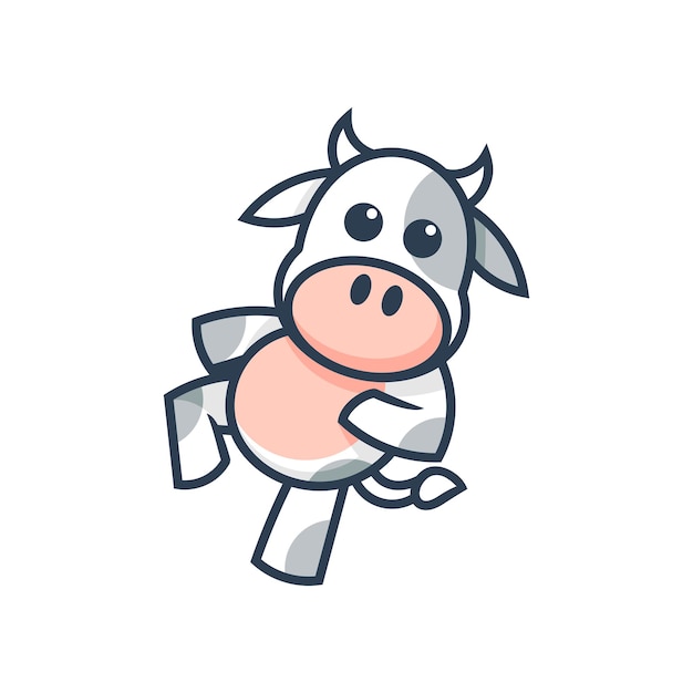 Disegno vettoriale di mucca