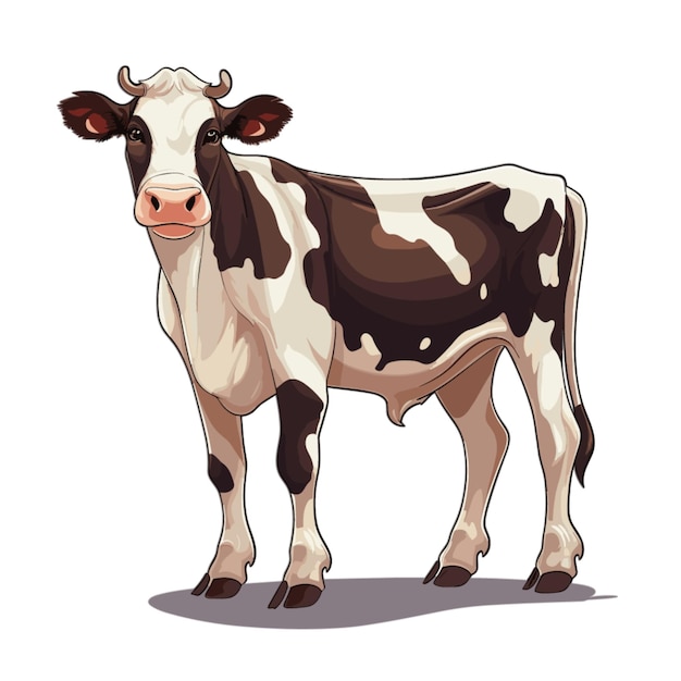 Premium Vector | Cow vector on white background