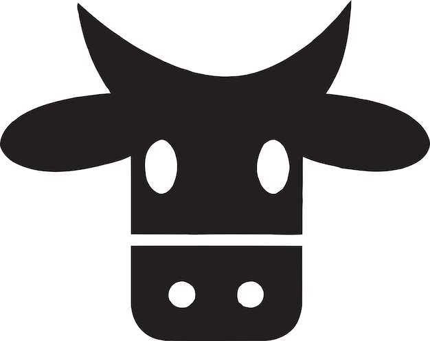 Cow with milk bucket vector design