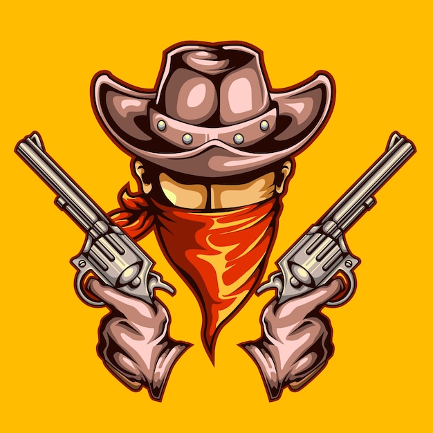 Cowboy and Guns Wanted Wild West