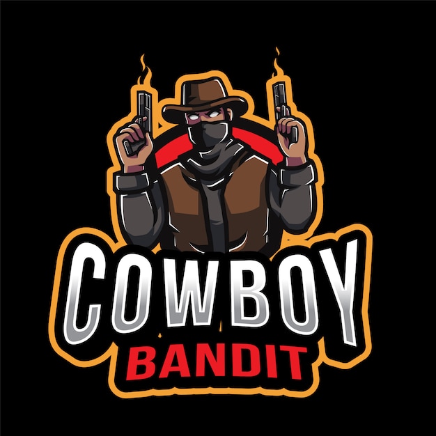 Cowboy bandit esport logo template