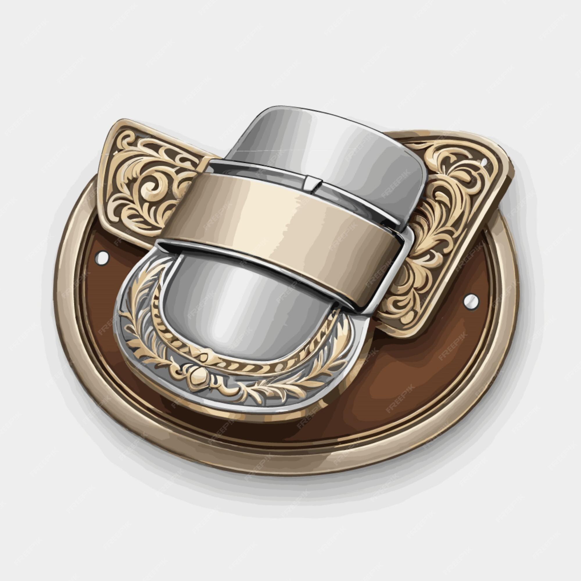 Premium Vector | Cowboy belt vector on a white background
