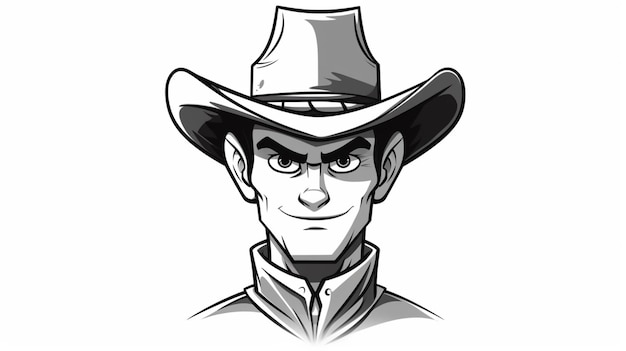 Vector cowboy cartoon vector