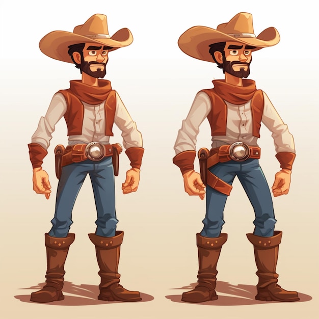 Cowboy cartoon vector