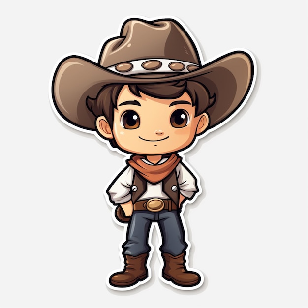 Cowboy cartoon vector