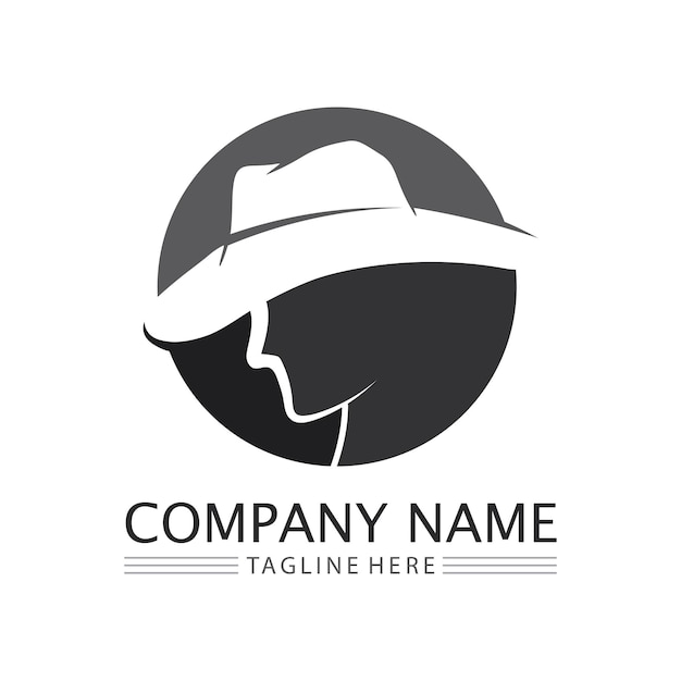 Cowboy hat logo icon vector design template