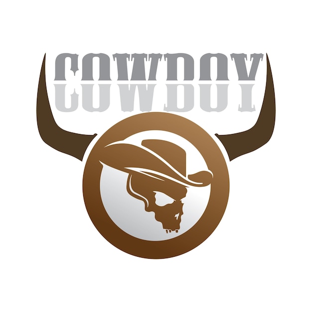 Cowboy hat logo icon vector design template