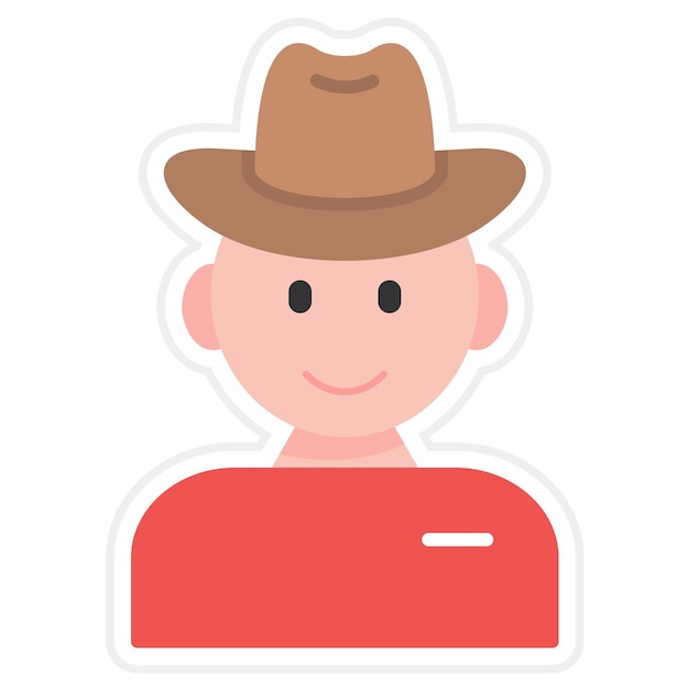 Cowboy icon vector image Can be used for Wild West