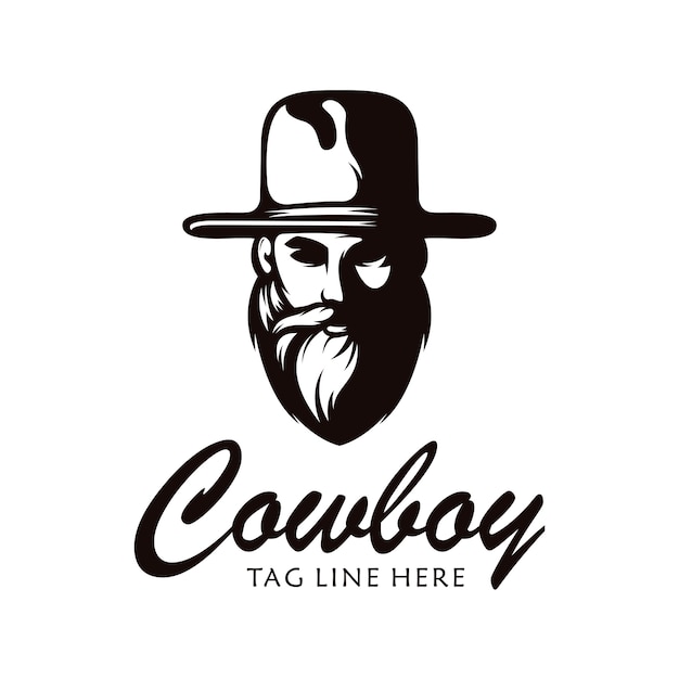 Modello logo cowboy