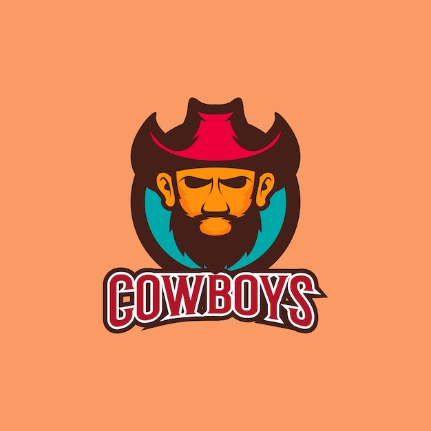 Vector cowboy logo
