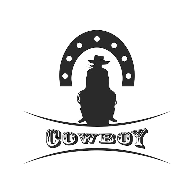 Cowboy rider illustration