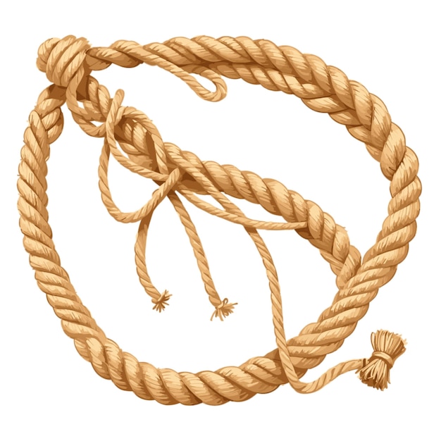 Vector cowboy rope vector on a white background