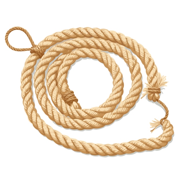 Vector cowboy rope vector on a white background