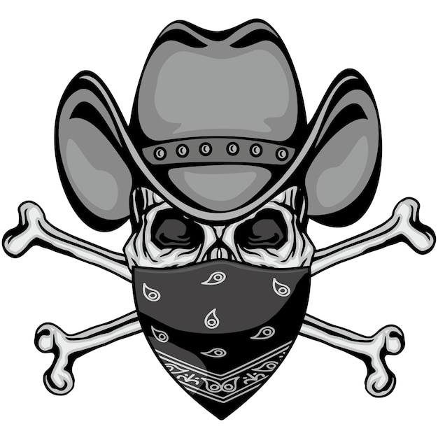 cowboy sign with skull and guns grunge vintage design t shirts