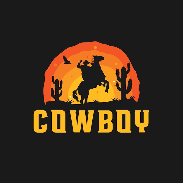 Cowboy silhouet logo