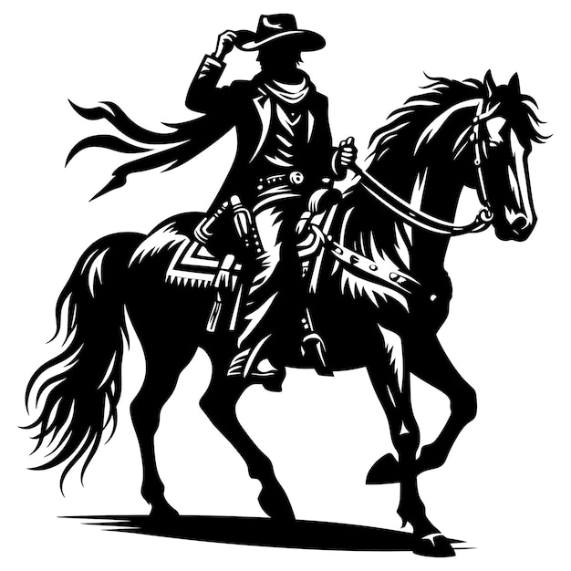 카우보이 Svg 카우보이어 모자 Svg Cowgirl Svg Cowboy Silhouette SvgCowboy Cut Files Cowboy Svg Bundle