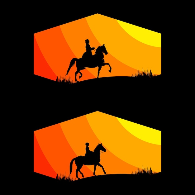 Vector cowboy tekening vector logo afbeelding