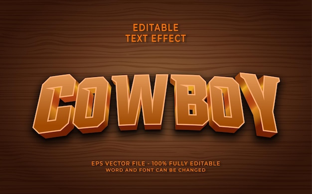 Cowboy text effect