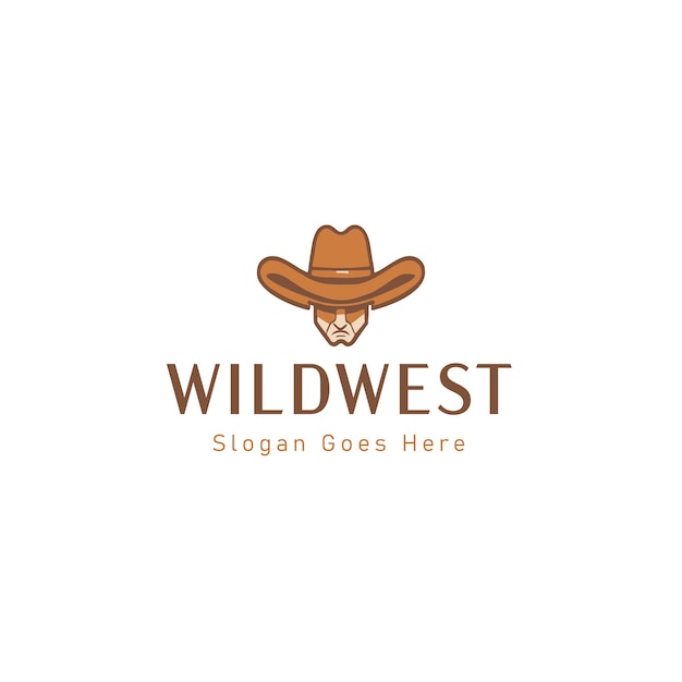 Cowboy Vector Logo Design