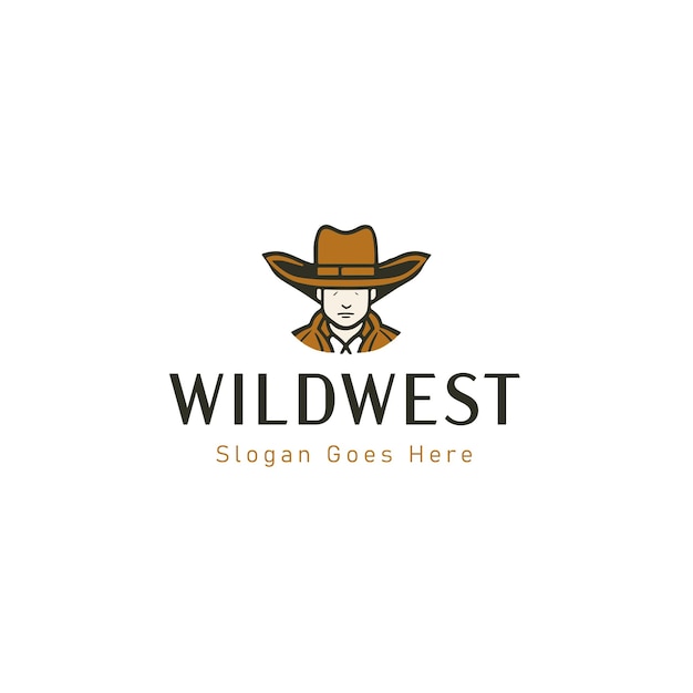 Cowboy Vector Logo Design