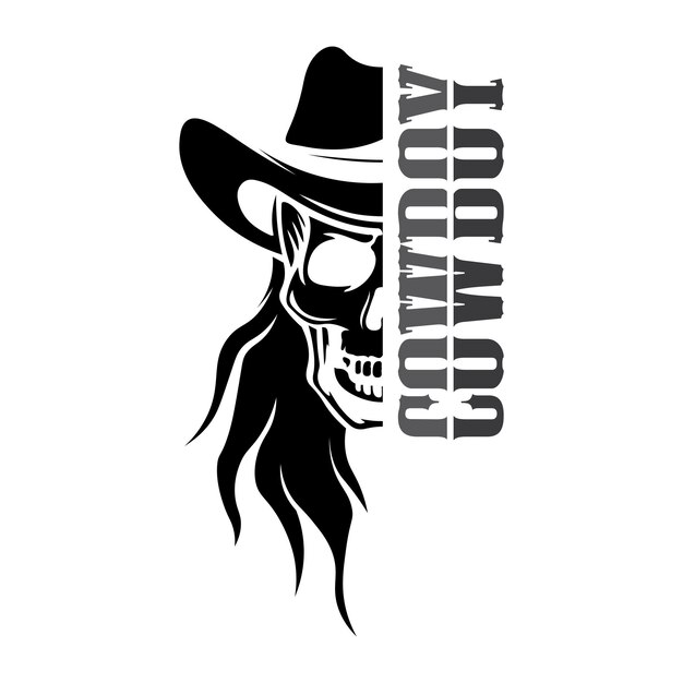 Cowboyhoed logo pictogram vector ontwerpsjabloon