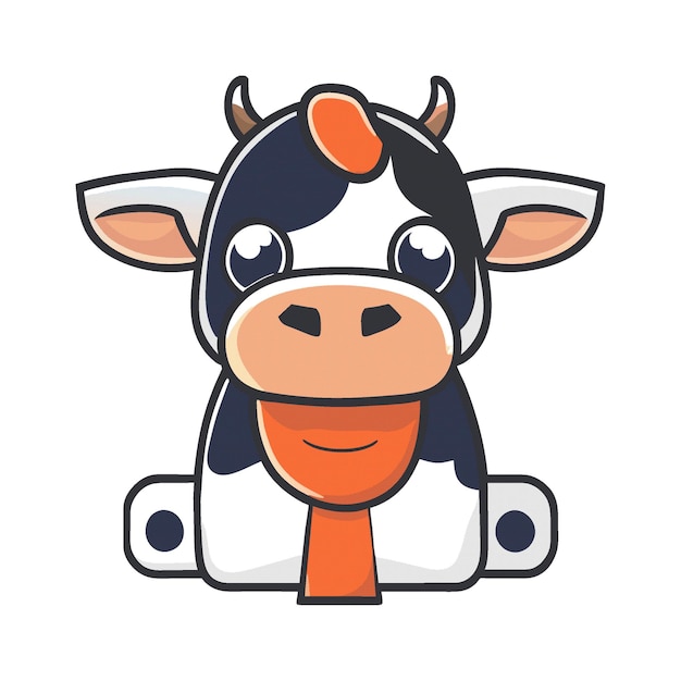 Vector cowcharacterclipartartwork 0009