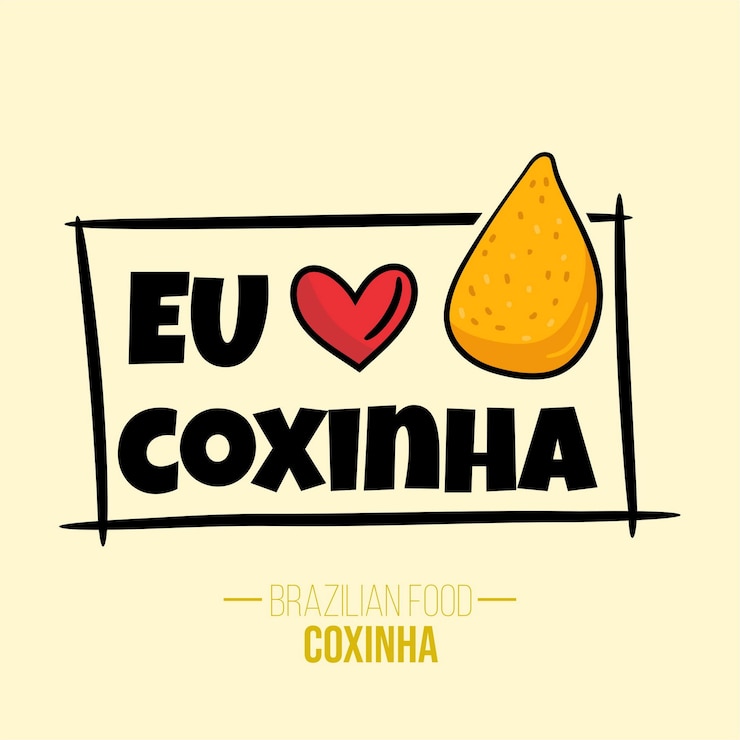 Vector coxinha de frango galinha kip braziliaans gebakken eten
