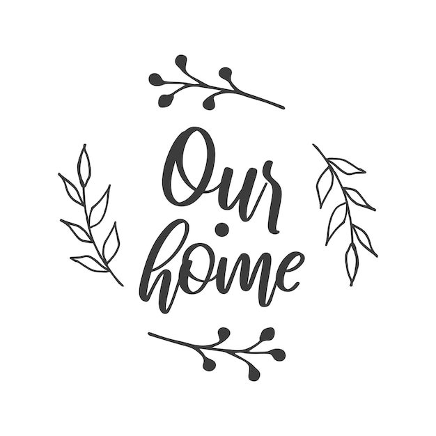 Cozy phrases on the theme of home