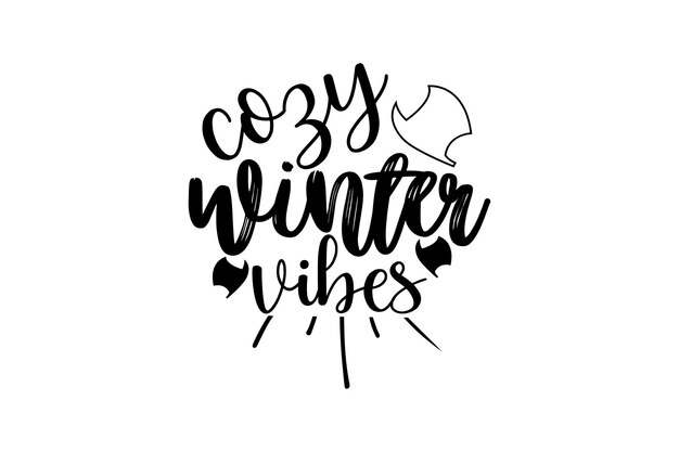 Vector cozy winter vibes