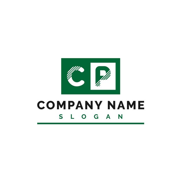 Cp letter logo design cp letter logo vector illustratie vector