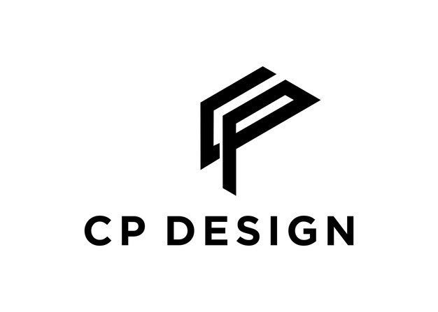 cp logo ontwerp vectorillustratie