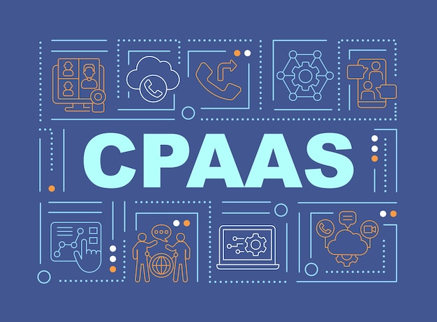 CPAAS 단어 개념 파란색 배너