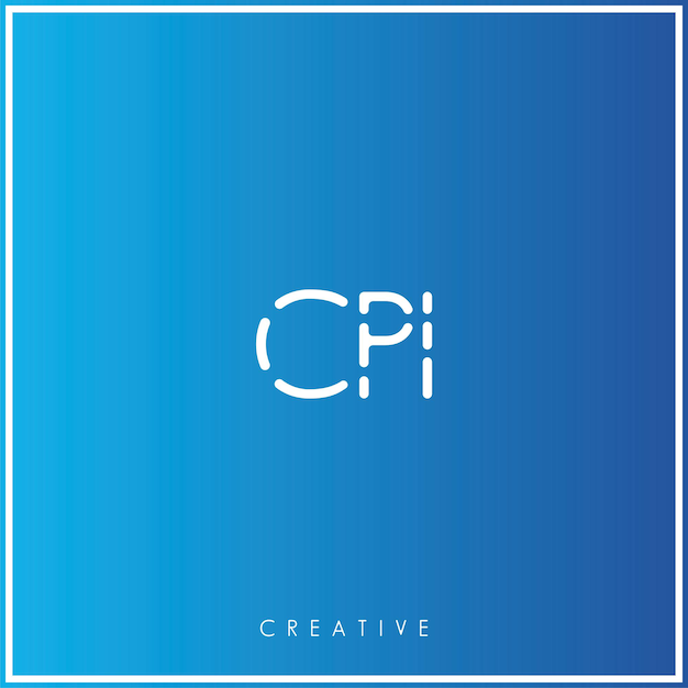 Vector cpi premium vector latter logo design creative logo vector illustration minimal logo monogram