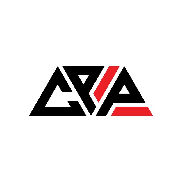 CPP三角形字母標誌設計與三角形 CPP 三角形標誌設計 單字體 CPP 三角形向量標誌模板與紅色 CPP 三邊形標誌 簡單 優雅和豪華 CPP 標誌