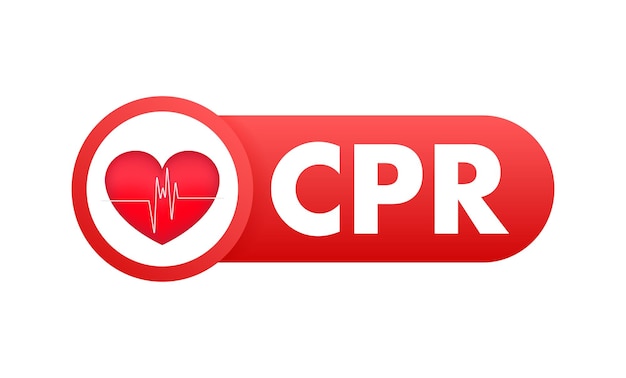 CPR 心肺蘇生医療蘇生ベクトル ストック イラスト