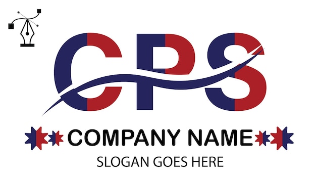 Vector cps letter logo