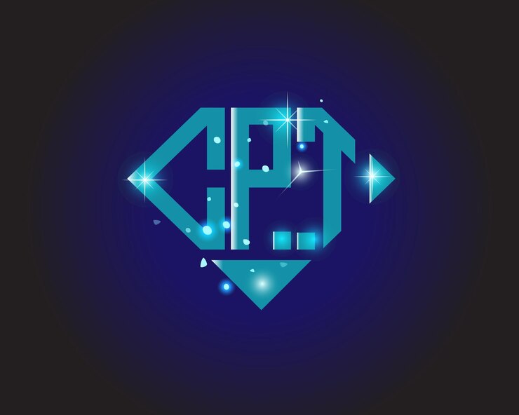 Vector cpt initial modern logo design vector icon template