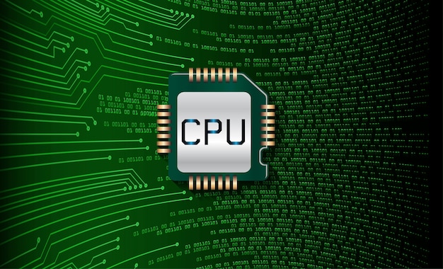 CPU cyber circuit toekomstige technologie concept achtergrond